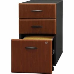Bush Business Furniture Bush Furniture Three Drawer File Cabinet (Assembled)- Hansen Cherry - Series A -Outlet Desks & Workstations Store WC94453PSU 03