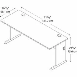 Bush Business Furniture Bush Furniture 72" Desk - Hansen Cherry - Series A -Outlet Desks & Workstations Store WC94472 07