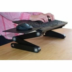 Uncaged Ergonomics WEKTB WorkEZ Keyboard Tray & Mouse Pad, Black -Outlet Desks & Workstations Store WEKTb 02
