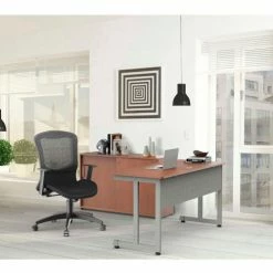 Linea Italia® Basic Rectangular Desk - 24"W x 48"D - Cherry -Outlet Desks & Workstations Store ZUC103 012