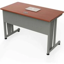 Linea Italia® Basic Rectangular Desk - 24"W x 48"D - Cherry -Outlet Desks & Workstations Store ZUC103 04