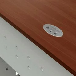 Linea Italia® Basic Rectangular Desk - 24"W x 48"D - Cherry -Outlet Desks & Workstations Store ZUC103 05