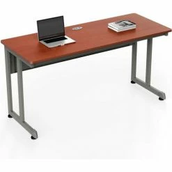 Linea Italia® Basic Office Desk - 24"W x 60"D - Cherry -Outlet Desks & Workstations Store ZUC218 03