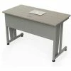 Linea Italia® Basic Rectangular Desk - 24"W x 48"D - Ash