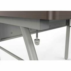 Linea Italia® Basic Rectangular Desk - 24"W x 48"D - Ash -Outlet Desks & Workstations Store ZUD103 07