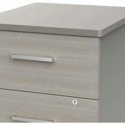 Linea Italia® Mobile Pedestal File - Box/File Drawer - Ash / Gray -Outlet Desks & Workstations Store ZUD106 05