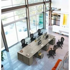 Linea Italia® Basic Office Desk - 24"W x 60"D - Ash -Outlet Desks & Workstations Store ZUD218 012