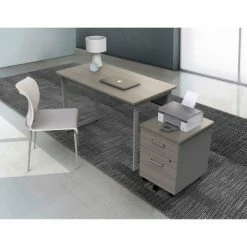 Linea Italia® Quattra Office Desk - Ash -Outlet Desks & Workstations Store ZUD776 04