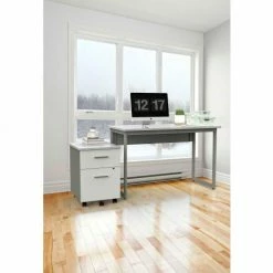 Linea Italia® Quattra Office Desk - White -Outlet Desks & Workstations Store ZUS776 03