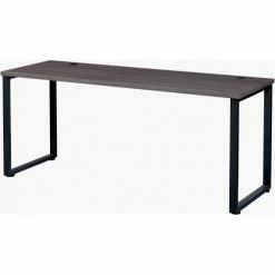 Interion By Global Industrial Interion® Open Plan Office Desk - 72"W x 30"D x 29"H - Charcoal Top with Black Legs -Outlet Desks & Workstations Store charcoal top with black legs left 001