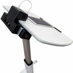 Luxor Pneumatic Height-Adjustable Lectern with KwikBoost EdgePower® Charging Station -Outlet Desks & Workstations Store lectern edgepower 1 ol sm