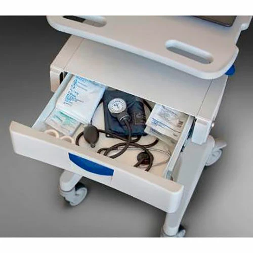 Capsa Healthcare LX5 Non-Powered Laptop Cart, One 6" Drawer, 35 lbs. Weight Capacity 2 Capsa Healthcare LX5 Non-Powered Laptop Cart, One 6" Drawer, 35 lbs. Weight Capacity - Image 2