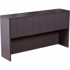 Boss Hutch With Doors - 71"W x 15"D x 36"H - Driftwood