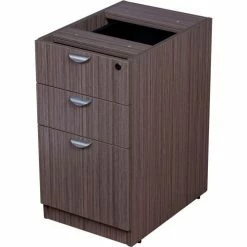 Boss Deluxe Pedestal-Full - Box/Box/File - 16"W x 22"D - Driftwood