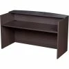 Boss Wooden Reception Desk - 71"W x 30"D x 42"H - Driftwood