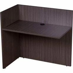 Boss Reception Return Desk Shell - 42"W x 24"D - Driftwood