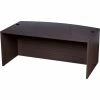 Boss Bow Front Desk Shell - 71"W x 41"D x 29.5"H - Driftwood