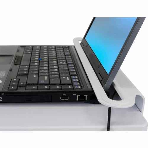 Ergotron® StyleView® SV10 Non-Powered Laptop Cart, White/Aluminum 3 Ergotron® StyleView® SV10 Non-Powered Laptop Cart, White/Aluminum - Image 3